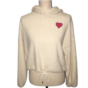 Polly & Esther Drawstring Waist Poly Hoodie S